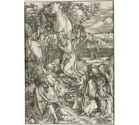 ZHAOSHAN Vintage Pictures Printed Graffiti Print Agony in the Garden From the Large Passion by Albrecht Dürer Portrait Canvas Image for Home Decor 60x90cm