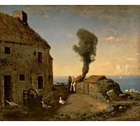 ZHAOSHAN Vintage Pictures Printed Graffiti Print Birthplace At Gruchy by Jean Francois Millets Portrait Canvas Image for Home Decor 60x90cm