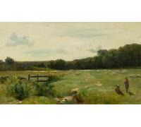 ZHAOSHAN Vintage Pictures Printed Graffiti Print Brig O'turk by Edward Arthur Walton Portrait Canvas Image for Home Decor 60x90cm