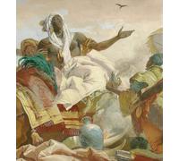 ZHAOSHAN Vintage Pictures Printed Graffiti Print Ceiling Fresco in the Stairwell of the Würzburg Residence by Battista Tiepolo Portrait Canvas Image for Home Decor 60x90cm