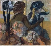 ZHAOSHAN Vintage Pictures Printed Graffiti Print Chez Le Modiste At the Milliner's Oeuvre De Degas by Edgar Degas Portrait Canvas Image for Home Decor 60x90cm