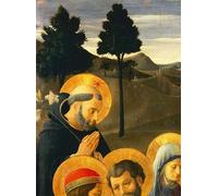 ZHAOSHAN Vintage Pictures Printed Graffiti Print Detail of St Dominic From the Crucifixion by Fra Angelico Portrait Canvas Image for Home Decor 60x90cm