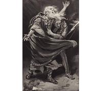 ZHAOSHAN Vintage Pictures Printed Graffiti Print Exposed to the Fury of the Storm in a Dark Night by Harold Copping Portrait Canvas Image for Home Decor 60x90cm