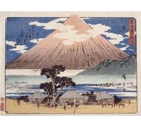 ZHAOSHAN Vintage Pictures Printed Graffiti Print Hara by Utagawa Hiroshige Portrait Canvas Image for Home Decor 60x90cm