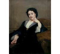ZHAOSHAN Vintage Pictures Printed Graffiti Print Madeleine Brohan De La Comédie by Paul Jacques Aime Baudry Portrait Canvas Image for Home Decor 60x90cm