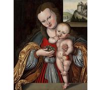 ZHAOSHAN Vintage Pictures Printed Graffiti Print Martyrdom of St Philip by Lucas Cranach the Elder Portrait Canvas Image for Home Decor 60x90cm