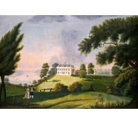 ZHAOSHAN Vintage Pictures Printed Graffiti Print Mount Vernon by George Ropes Portrait Canvas Image for Home Decor 60x90cm