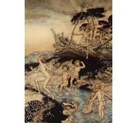ZHAOSHAN Vintage Pictures Printed Graffiti Print Oh What a Good Time Was That to Be Alive in by Arthur Rackham Portrait Canvas Image for Home Decor 60x90cm