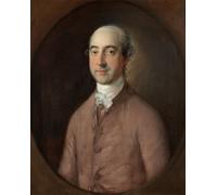 ZHAOSHAN Vintage Pictures Printed Graffiti Print Pigott by Gainsborough Portrait Canvas Image for Home Decor 60x90cm