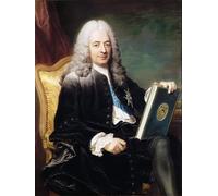 ZHAOSHAN Vintage Pictures Printed Graffiti Print Portrait of Philibert Orry Comte De Vignory by Maurice Quentin De La Tour Portrait Canvas Image for Home Decor 60x90cm