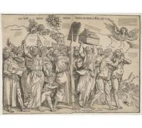 ZHAOSHAN Vintage Pictures Printed Graffiti Print Prophets I and Eve by Tiziano Vecelli Portrait Canvas Image for Home Decor 60x90cm