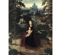 ZHAOSHAN Vintage Pictures Printed Graffiti Print Rest During the Flight to Egypt by Adriaen Isenbrandt Portrait Canvas Image for Home Decor 60x90cm