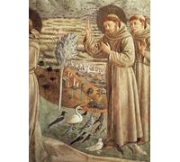 ZHAOSHAN Vintage Pictures Printed Graffiti Print Stories From Life of St Francis by Benozzo Di Lese Di Sandro Gozzoli Portrait Canvas Image for Home Decor 60x90cm