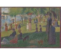 ZHAOSHAN Vintage Pictures Printed Graffiti Print Study for a Sunday on Lajatte by Georges Seurat Portrait Canvas Image for Home Decor 60x90cm