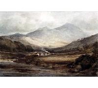 ZHAOSHAN Vintage Pictures Printed Graffiti Print Tan Y Bwlch Merionethshire by Sell Cotman Portrait Canvas Image for Home Decor 60x90cm