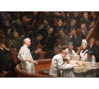 ZHAOSHAN Vintage Pictures Printed Graffiti Print the Agnew Clinic by Eakins Portrait Canvas Image for Home Decor 60x90cm