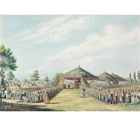 ZHAOSHAN Vintage Pictures Printed Graffiti Print the Camp At Daud-pascia by Mayer Portrait Canvas Image for Home Decor 60x90cm