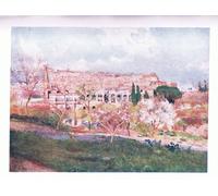 ZHAOSHAN Vintage Pictures Printed Graffiti Print the Colosseum on a Spring Day by Alberto Pisa Portrait Canvas Image for Home Decor 60x90cm