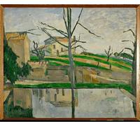ZHAOSHAN Vintage Pictures Printed Graffiti Print the De Bouffan Basin by Paul Cézanne Portrait Canvas Image for Home Decor 60x90cm