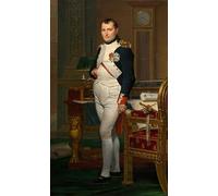 ZHAOSHAN Vintage Pictures Printed Graffiti Print the Emperor Napoleon in His Study At the Tuileries by Jacques Louis David Portrait Canvas Image for Home Decor 60x90cm