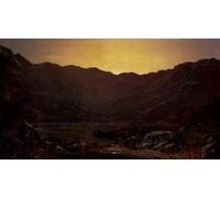 ZHAOSHAN Vintage Pictures Printed Graffiti Print The Heron's Haunt Grimshaw Portrait Canvas Image for Home Decor 60x90cm