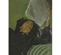 ZHAOSHAN Vintage Pictures Printed Graffiti Print the Newspaper by Walter Richard Sickert Portrait Canvas Image for Home Decor 60x90cm