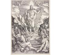 ZHAOSHAN Vintage Pictures Printed Graffiti Print the Resurrection by Albrecht Dürer Portrait Canvas Image for Home Decor 60x90cm