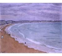 ZHAOSHAN Vintage Pictures Printed Graffiti Print the Sands of Olonne by Albert Marquet Portrait Canvas Image for Home Decor 60x90cm