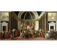 ZHAOSHAN Vintage Pictures Printed Graffiti Print The story of virginia par sandro botticelli by Sandro Botticelli Portrait Canvas Image for Home Decor 60x90cm
