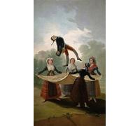 ZHAOSHAN Vintage Pictures Printed Graffiti Print the Straw Manikin El Pelele by Francisco De Goya Portrait Canvas Image for Home Decor 60x90cm