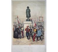 ZHAOSHAN Vintage Pictures Printed Graffiti Print Universal Suffrage Th December Election of Louis Napoleon Bonaparte by Frederic Sorrieu Portrait Canvas Image for Home Decor 60x90cm