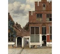 ZHAOSHAN Vintage Pictures Printed Graffiti Print View of Houses in Delft Known As the Little Street by Jan Vermeer Portrait Canvas Image for Home Decor 60x90cm