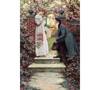 ZHAOSHAN Vintage Pictures Printed Graffiti Print When All the World Seemed Young Pub in Harper's by Howard Pyle Portrait Canvas Image for Home Decor 60x90cm