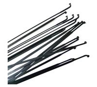 ZHAOSHIXU 12pcs Free Alloy Brass Nipples Pillar Spokes Flat Blade J-Bend Stainless Steel Fit For Bicycle Road Fit For MTB Bike Wheels Parts (Color : 281mm)