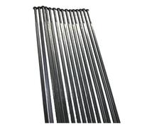 ZHAOSHIXU 12pcs/lot Pillar straight pull Gauge 14 2.0mm stainless steel 14G Flat Bladed Spoke Fit For Bicycle (Color : 300mm)