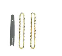 ZHaotn 1/2/4pcs 8Inch Mini Chainsaw 1/4" Pitch Blade .043" Gauge Chain Guide for Wood Cutting 45 Drive Links Replacement Chainsaw Part