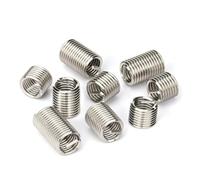 ZHaotn 10/50/100pcs M2M3M6M8M10 Thread Insert 304Stainless Steel Wire Screw Sleeve Screw Bushing Wire Thread Repair Inserts