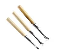 ZHaotn 10mm15mm20mm Warped Head Carving Chisel Woodworking DIY Tools Scoop Cutter Root Carving Wood Arc Knife Hand Chisel