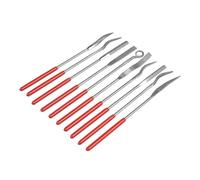 ZHaotn 10pcs Diamond File Set Fine 150 Grit Flat Triangle Needle Files for Metal Glass Ceramic Woodworking Tools