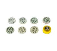 ZHaotn 7PCS 1inch 25mm Mini Diamond Polishing Pad Set Grit 50#-3000# Sanding Grinding Discs With 2.35/3mm Shank Hook & Loop Backing