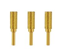 ZHaotn 8/10/13mm Diamond Grinding Bit Set Burr Head Cylinder Head Rotary Tool Grinding Burrs For Stone Cast Iron (3Pcs)