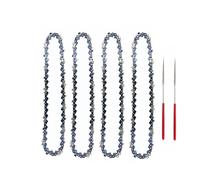 ZHaotn 8 Inch Chains and Guide Bar Mini Steel Chains Electric Saw Blade Electric Power Tool Saw Accessory Replacement Wood Cutting