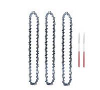 ZHaotn 8Inch Mini Steel Chainsaw Set 1/4" Pitch Semi Chisel Chains 47 Drive Links .043" Gauge Chains Wood Cutting Parts for Electric Saw