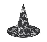 ZHAOUR 2 PCS Halloween Hat – Bunny Rabbit Print Witches Decor Party, Cosplay Role Play, Carnival, Dress up Masquerade Supplies