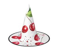 ZHAOUR 2 PCS Halloween Hat – Cute little Cherry Print Witches Decor Party, Cosplay Role Play, Carnival, Dress up Masquerade Supplies