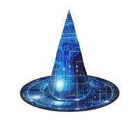 ZHAOUR 3 PCS Halloween Hat – Artificial Intelligence Brain Print Witches Decor Party, Cosplay Role Play, Carnival, Dress up Masquerade Supplies