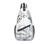 ZHAOUR boat Map Print Cross Chest Bag - Lightweight Hiking Daypack with Zippers, Travel Sling for Unisex Daily & Outdoor Use