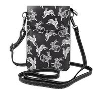 ZHAOUR Bunny Rabbit Print Small Cell Phone Purse â€“ Roomy Cross-Body Wallet Bag, Adjustable Leather Arm Bag with Shoulder Strap