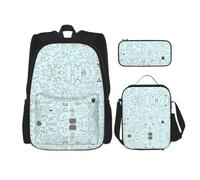 ZHAOUR Chemistry Print Print School Bag with Laptop Compartment