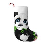 ZHAOUR Cute panda Print Christmas Stocking Party Decoration - Large Hanging Ornament for Xmas Tree, Fireplace & Home